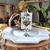 Verdigris Mushrooms - Custom Place Cards - Upright - The Punctilious Mr. P's Place Card Co.