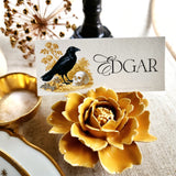 Nevermore Raven- Custom Place Cards- Laydown