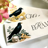 Nevermore Raven- Custom Place Cards- Laydown
