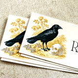 Nevermore Raven- Custom Place Cards- Laydown