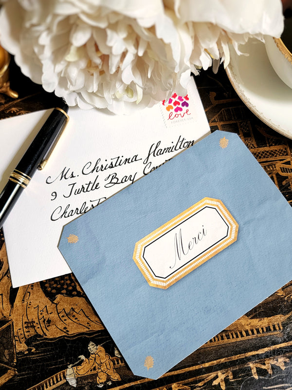 The Punctilious Mr. P's Place card Co. -Envoy Thank You Note Cards