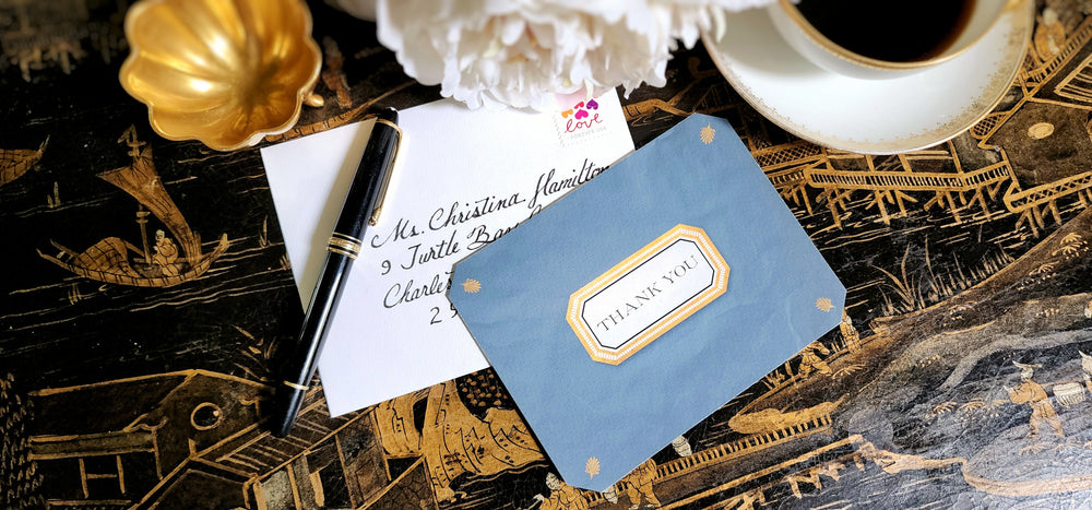 The Punctilious Mr. P's Place card Co. -Envoy Thank You Note Cards
