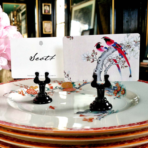 The Punctilious Mr. P's Place Card Co. 'Courtship Birds' custom place cards