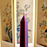 The Punctilious Mr. P's Place Card Co.- Obelisk Candles- Aubergine