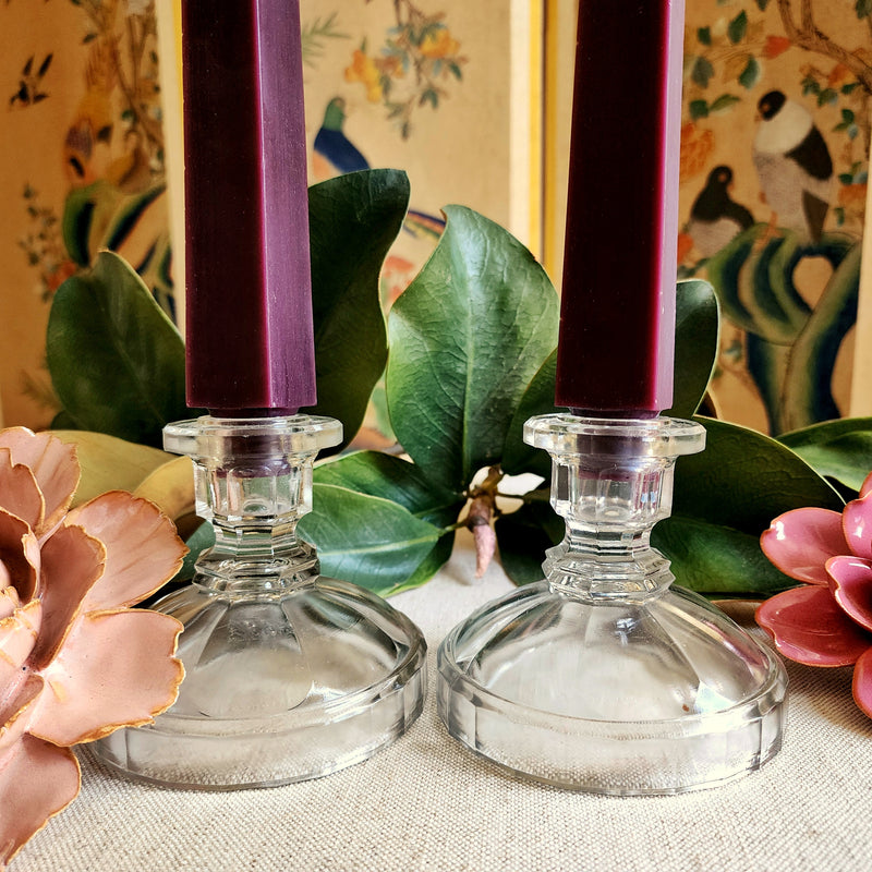 The Punctilious Mr. P's Place Card Co.- Obelisk Candles- Aubergine