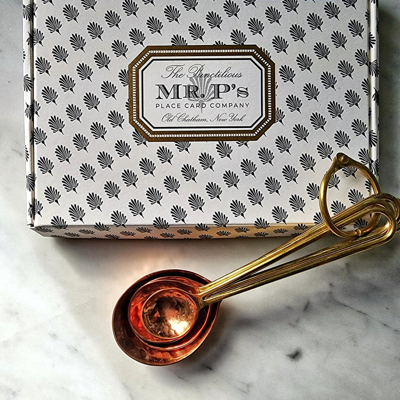 Set/ 4 Copper-Brass: Measuring Cups for the Stylish Kitchen Cooking – The  Punctilious Mr. P's Place Card Co.