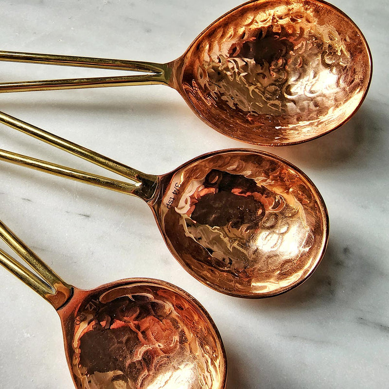 Simple Brass Measuring Cups & Spoons