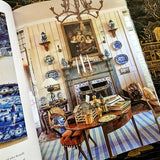 furlow gatewood's blue and white room with antiques and china