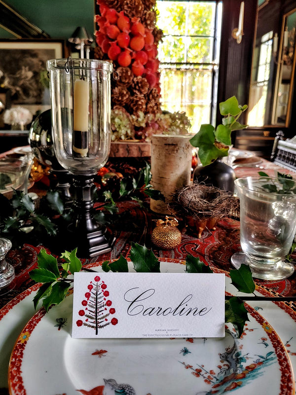 Marian McEvoy Tannenbaum laydown place cards