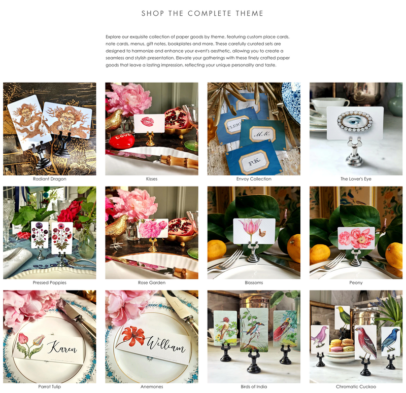 mr. p's place card co shop the complete theme