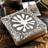 The Punctilious Mr. P's collaboration with marian mcevoy (aka gust the poodle) european pulp board drinks coasters with groovy black and white red motif