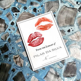 The Punctilious Mr. P's Place Card Co. personalized "Kisses" motif bookplate in the "from the library of" style.