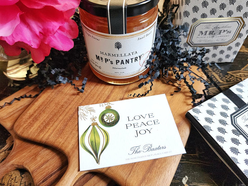 The Punctilious Mr. P's Place Card Co.- Custom gift notes