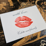 The Punctilious Mr. P's Place Card Co. "Kisses" Custom Gift Notes