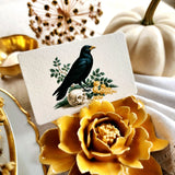 Nevermore Raven- Custom Place Cards- Upright