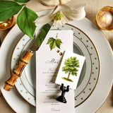 American Sycamore Tree Menu Cards - s/4 - The Punctilious Mr. P's Place Card Co.