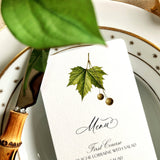 American Sycamore Tree Menu Cards - s/4 - The Punctilious Mr. P's Place Card Co.