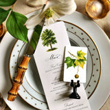 American Sycamore Tree Menu Cards - s/4 - The Punctilious Mr. P's Place Card Co.