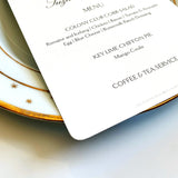 American Sycamore Tree Menu Cards - s/4 - The Punctilious Mr. P's Place Card Co.
