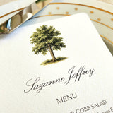 American Sycamore Tree Menu Cards - s/4 - The Punctilious Mr. P's Place Card Co.