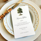 American Sycamore Tree Menu Cards - s/4 - The Punctilious Mr. P's Place Card Co.