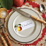 Apple Medley - Custom Place Cards - Oblong - Laydown - The Punctilious Mr. P's Place Card Co.