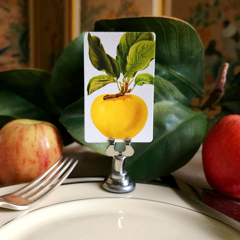 Apple Medley - Custom Place Cards - Upright - The Punctilious Mr. P's Place Card Co.