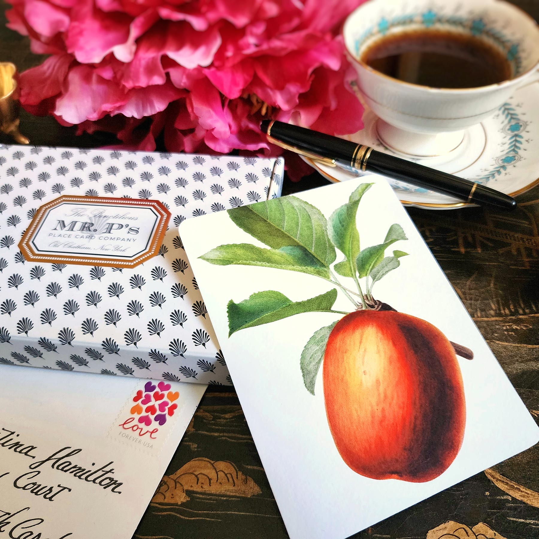 Set/ 12 Apple Medley: Pack of Boxed Custom Note Card set