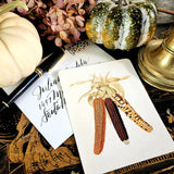 Autumn Tableau - Custom Note Cards - The Punctilious Mr. P's Place Card Co.