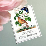 Birds, Berries & Butterflies - Custom Bookplate - The Punctilious Mr. P's Place Card Co.