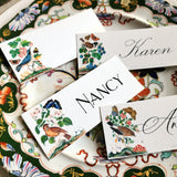 Birds, Berries & Butterflies - Custom Place Cards - Laydown - The Punctilious Mr. P's Place Card Co.