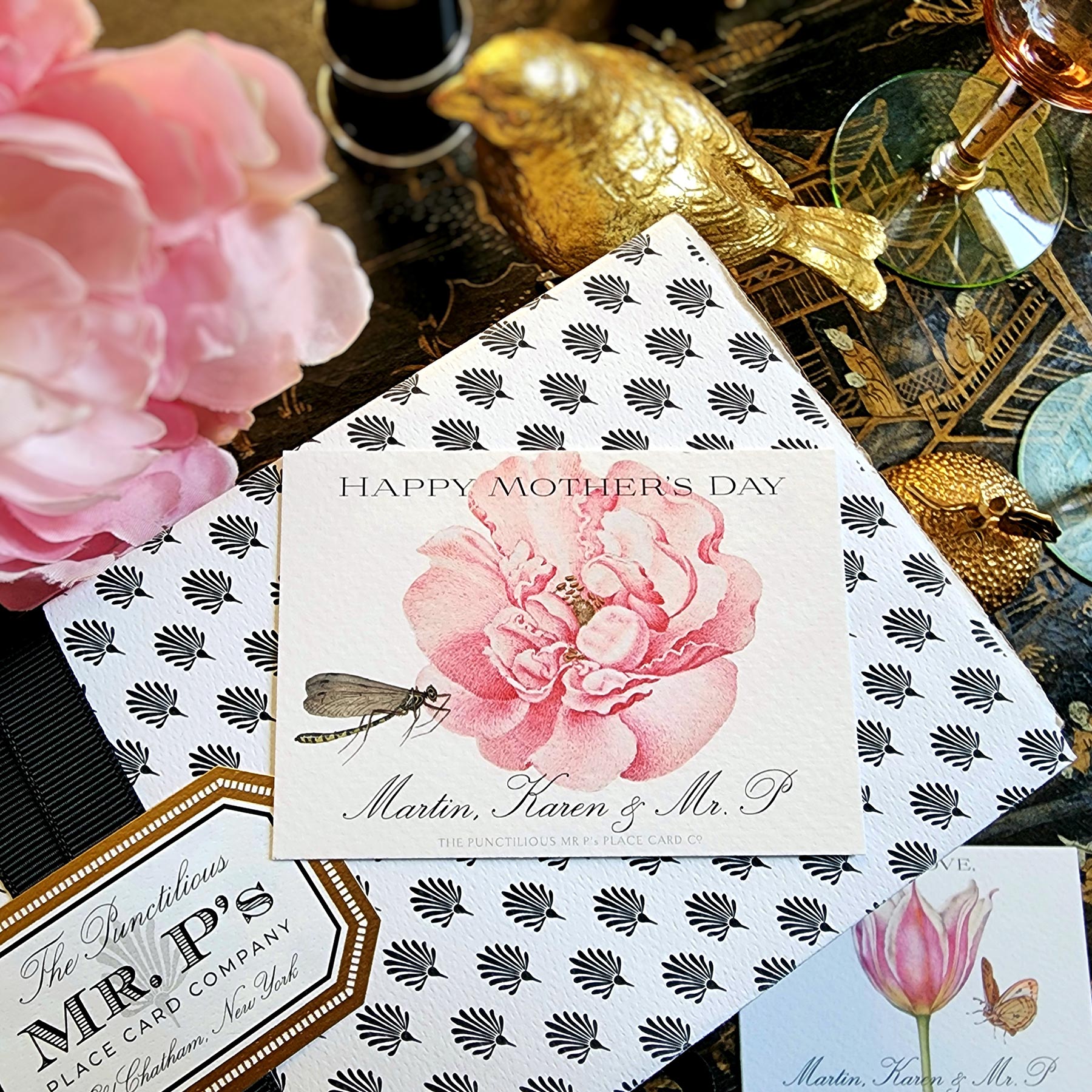 Set/ 18 Blossoms- Custom Gift Notes/ Thank You Cards