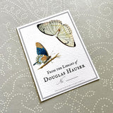 Blue Butterflies - Custom Bookplate - The Punctilious Mr. P's Place Card Co.