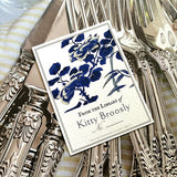 Blue + White - Custom Bookplate - The Punctilious Mr. P's Place Card Co.