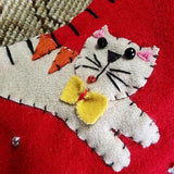 Calico Kitty - Handmade Christmas Stocking - The Punctilious Mr. P's Place Card Co.