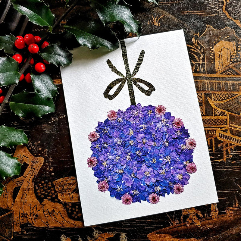 CC MM: 'Ornaments' Holiday Note Card Set - The Punctilious Mr. P's Place Card Co.