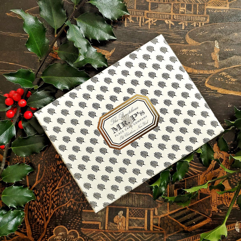 CC MM: 'Ornaments' Holiday Note Card Set - The Punctilious Mr. P's Place Card Co.