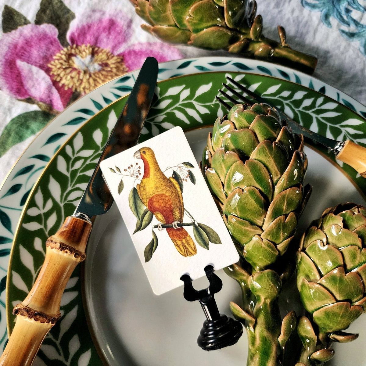 Ceramic Blossoms | The Punctilious Mr. P's Place Card Co.