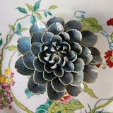 Ceramic Blossom: Dahlia Pinnata - Agate Gray - The Punctilious Mr. P's Place Card Co.