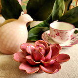 Ceramic Blossom - Gardenia - Pink - The Punctilious Mr. P's Place Card Co.