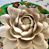Ceramic Blossom: Grand Peony - Ivory - The Punctilious Mr. P's Place Card Co.