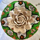 Ceramic Blossom: Grand Peony - Ivory - The Punctilious Mr. P's Place Card Co.