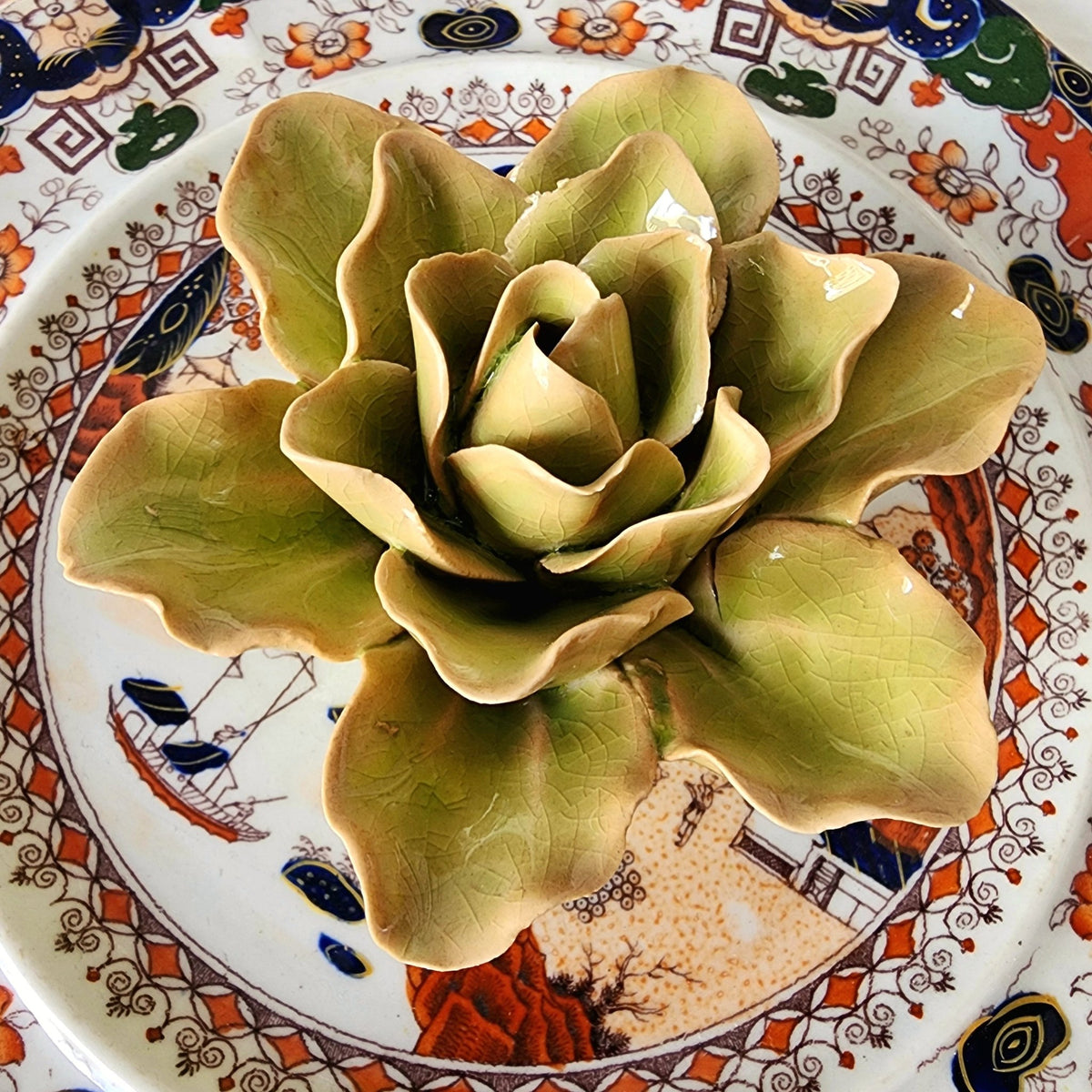 Ceramic Blossom: Lily- Chartreuse