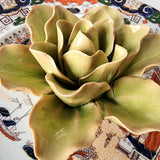 Ceramic Blossom: Lily - Chartreuse - The Punctilious Mr. P's Place Card Co.