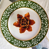 Ceramic Blossom - Lily - Rust - The Punctilious Mr. P's Place Card Co.
