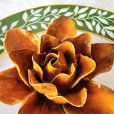 Ceramic Blossom - Lily - Rust - The Punctilious Mr. P's Place Card Co.