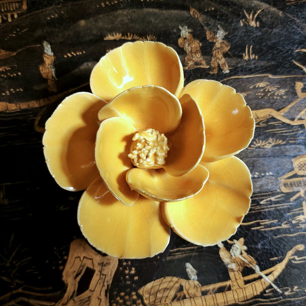 Ceramic Blossom - Lotus - Citrus - The Punctilious Mr. P's Place Card Co.