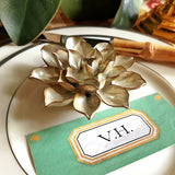 Ceramic Blossom - Lotus - Pearlized - The Punctilious Mr. P's Place Card Co.