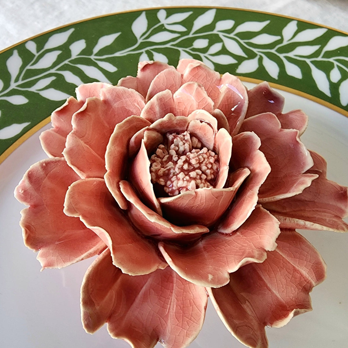 Ceramic Blossom-Petite Peony-Blush