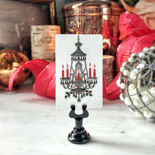 Christmas Pendant - Custom Place Cards - Upright - The Punctilious Mr. P's Place Card Co.